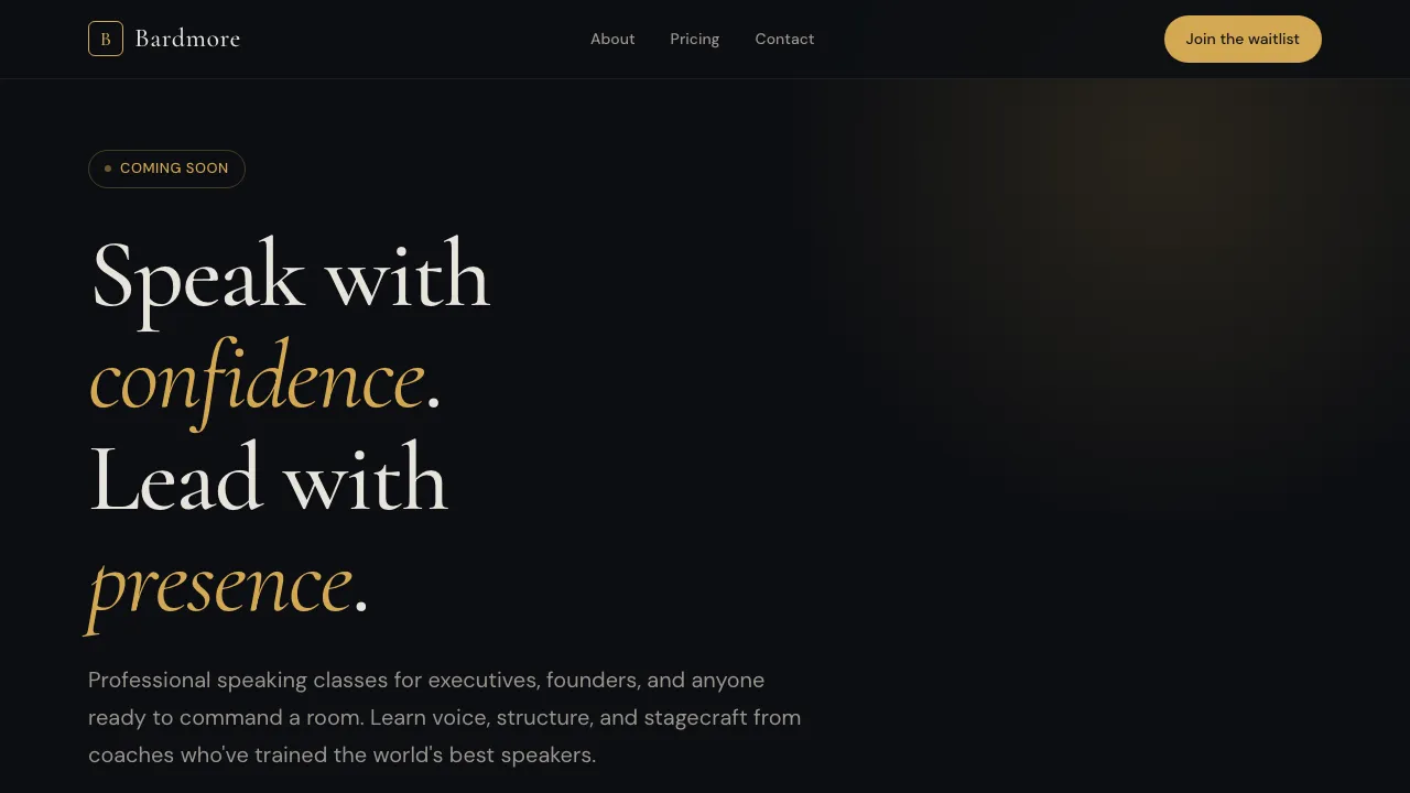 Homepage of Bardmore