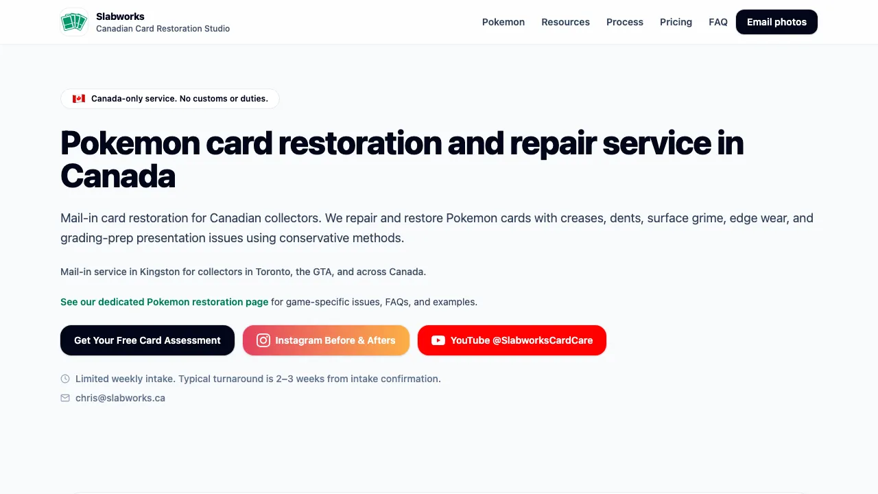 Homepage of Slabworks